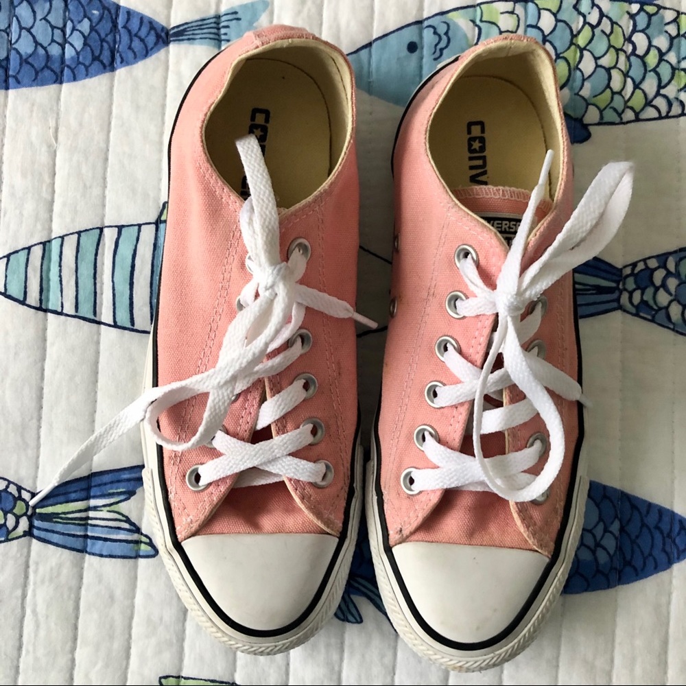 CONVERSE pink/salmon colored shoes